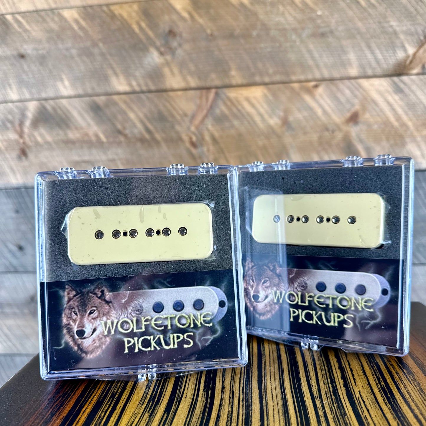 Wolfetone Mean And Meaner P90 Pickup Set - Cream Soapbar Cover