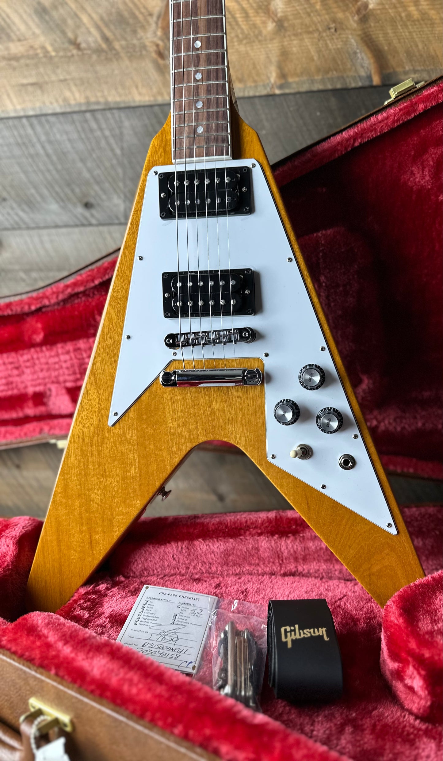 Gibson 70s Flying V - Antique Natural 203040158