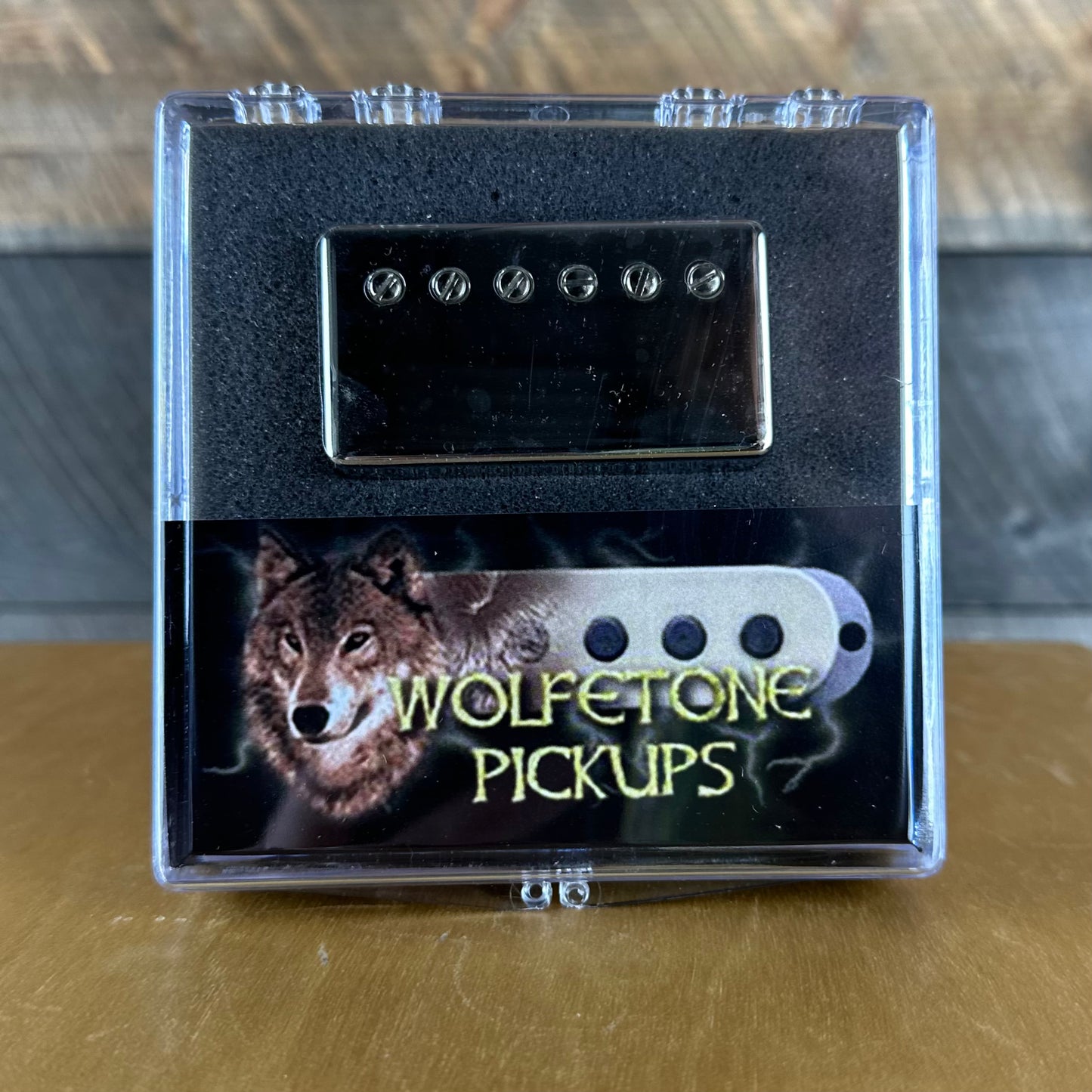 Wolfetone Dr. Vintage Bridge Humbucker 4 Conductor - Black Bobbin Nickel Cover