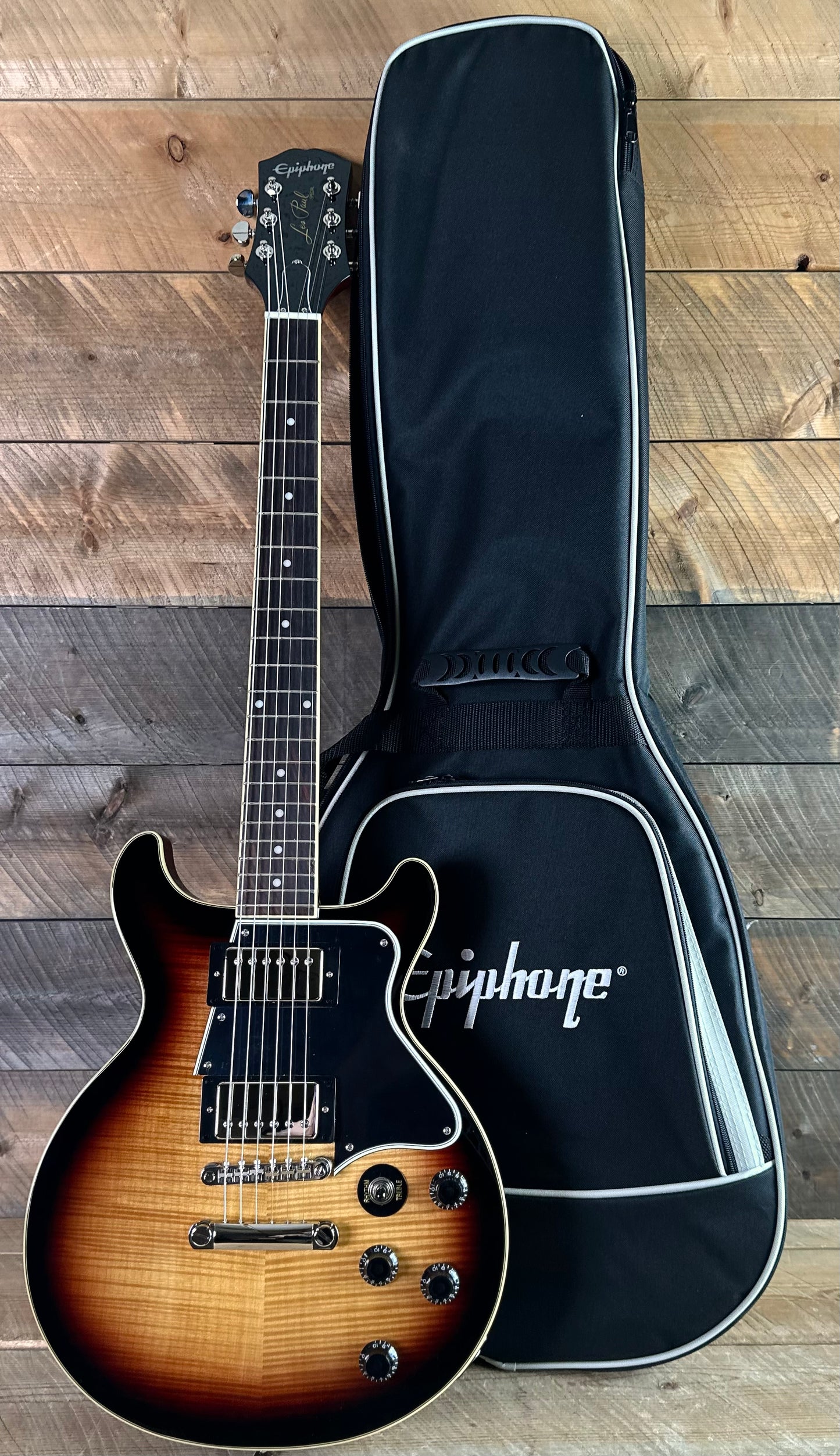 Epiphone Les Paul Special Double Cut Figured - Bourbon Burst 25101524456