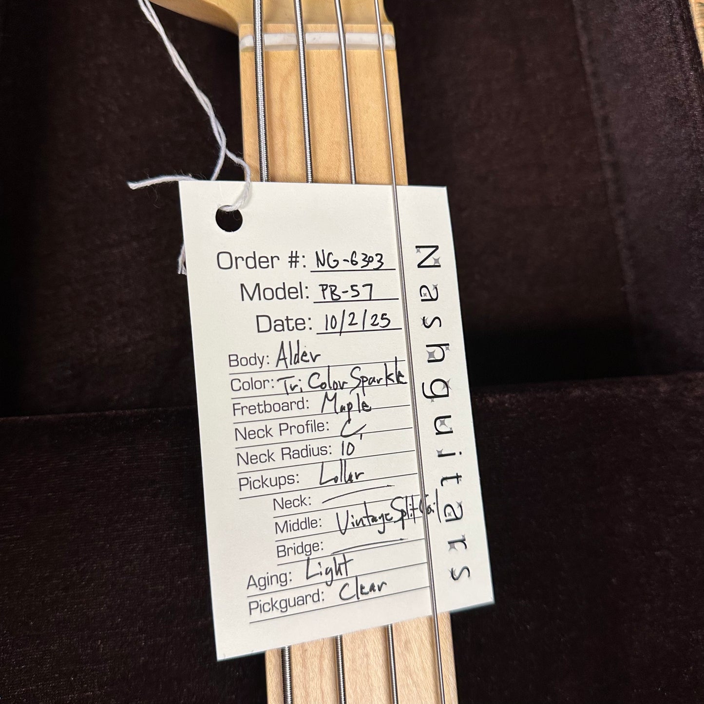 Nash PB-57 Bass- Tri-Color Sparkle NG-6303