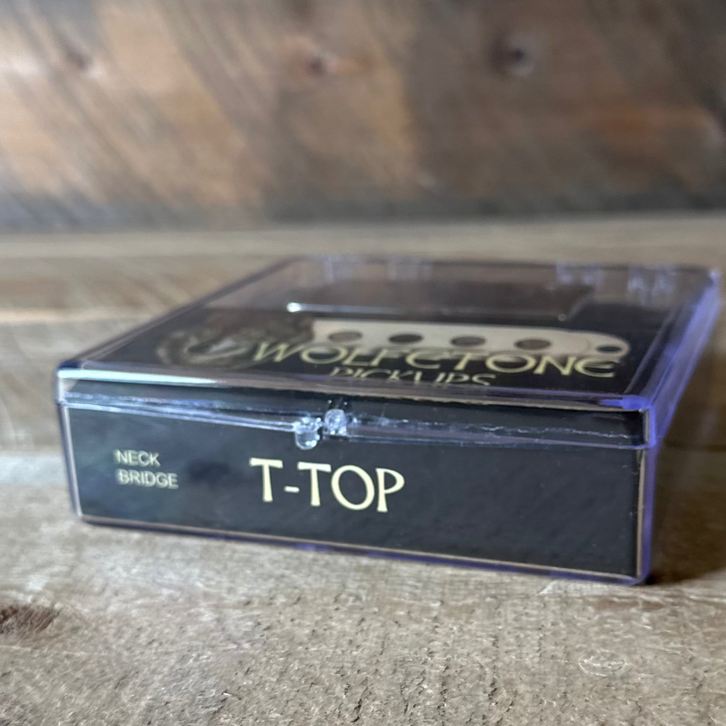 Wolfetone T-Top Humbucker (4 Conductor) - Black Bobbin Raw Nickel Cover