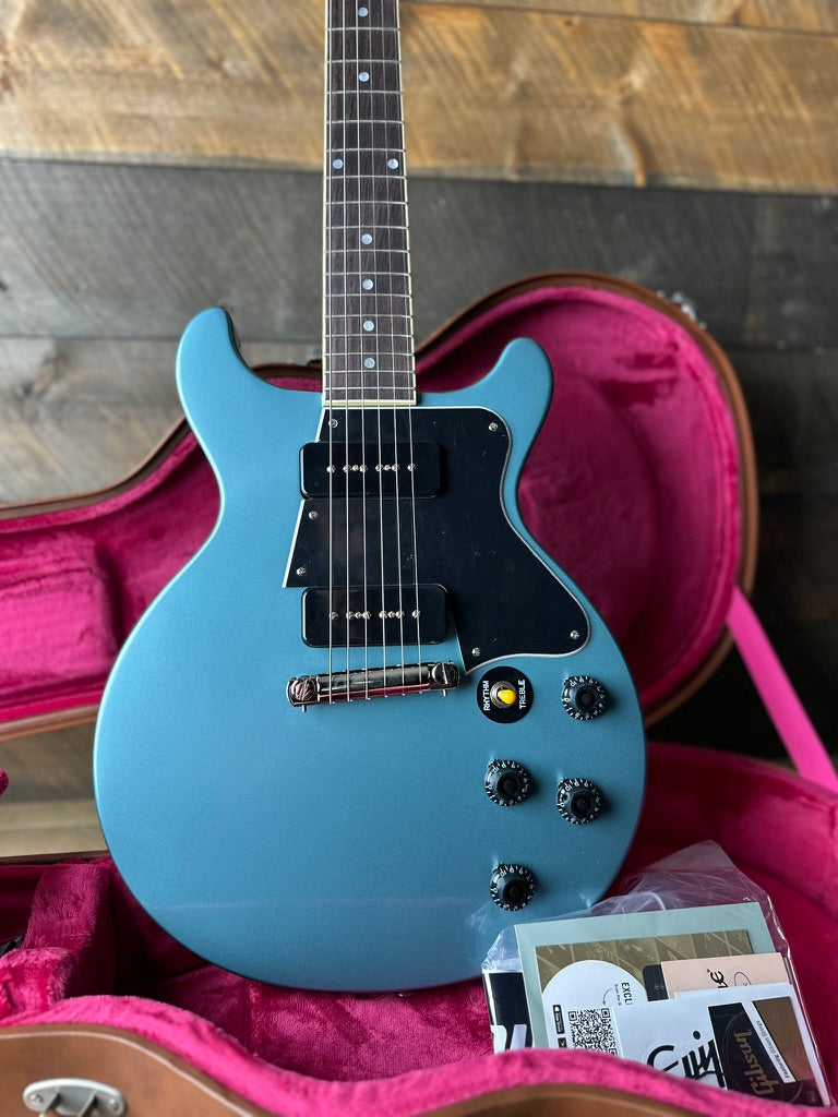 Epiphone Inspired By Gibson Custom 1960 Les Paul Special DC - RARE!* Pelham Blue 24121524054