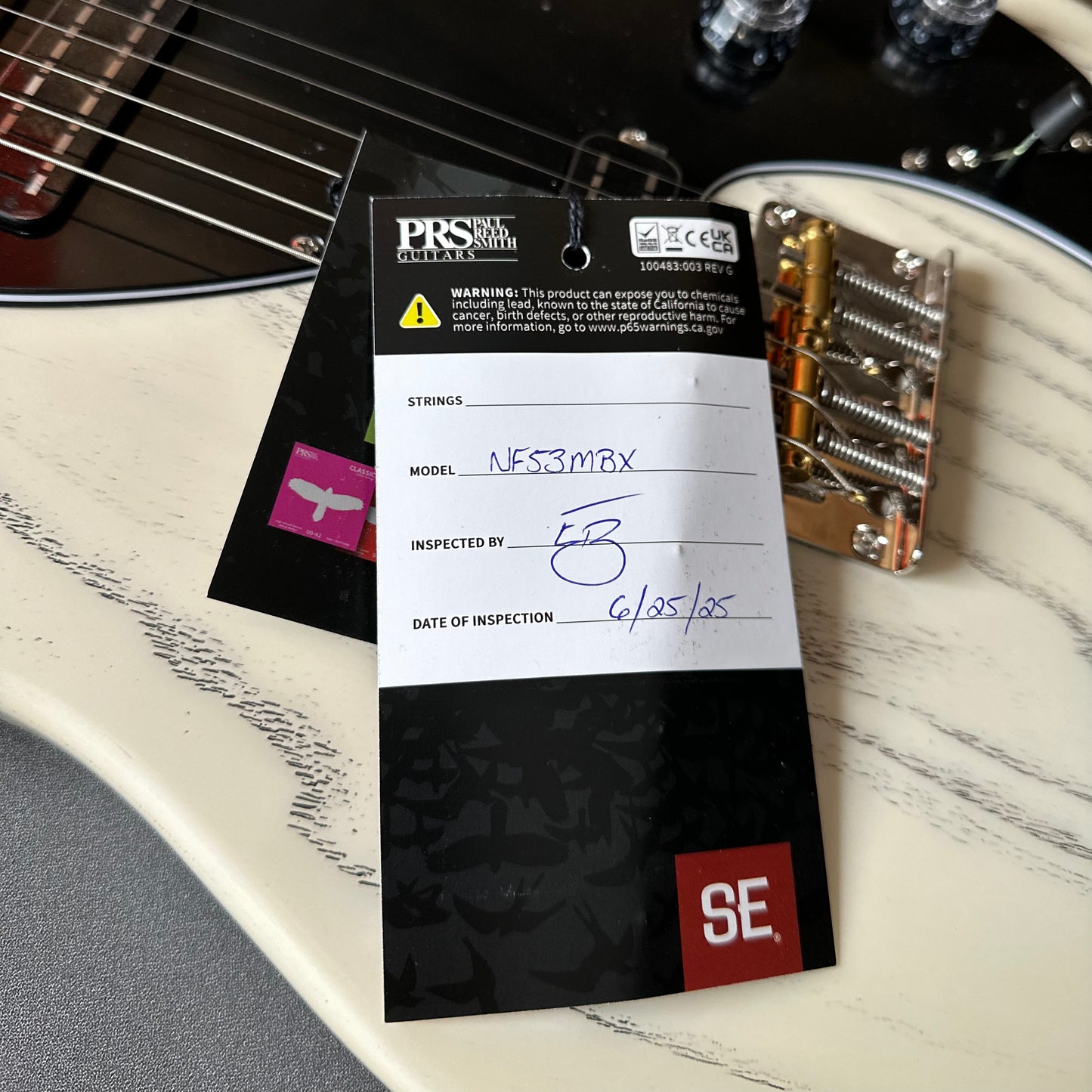 PRS SE NF53 - White Doghair 26931