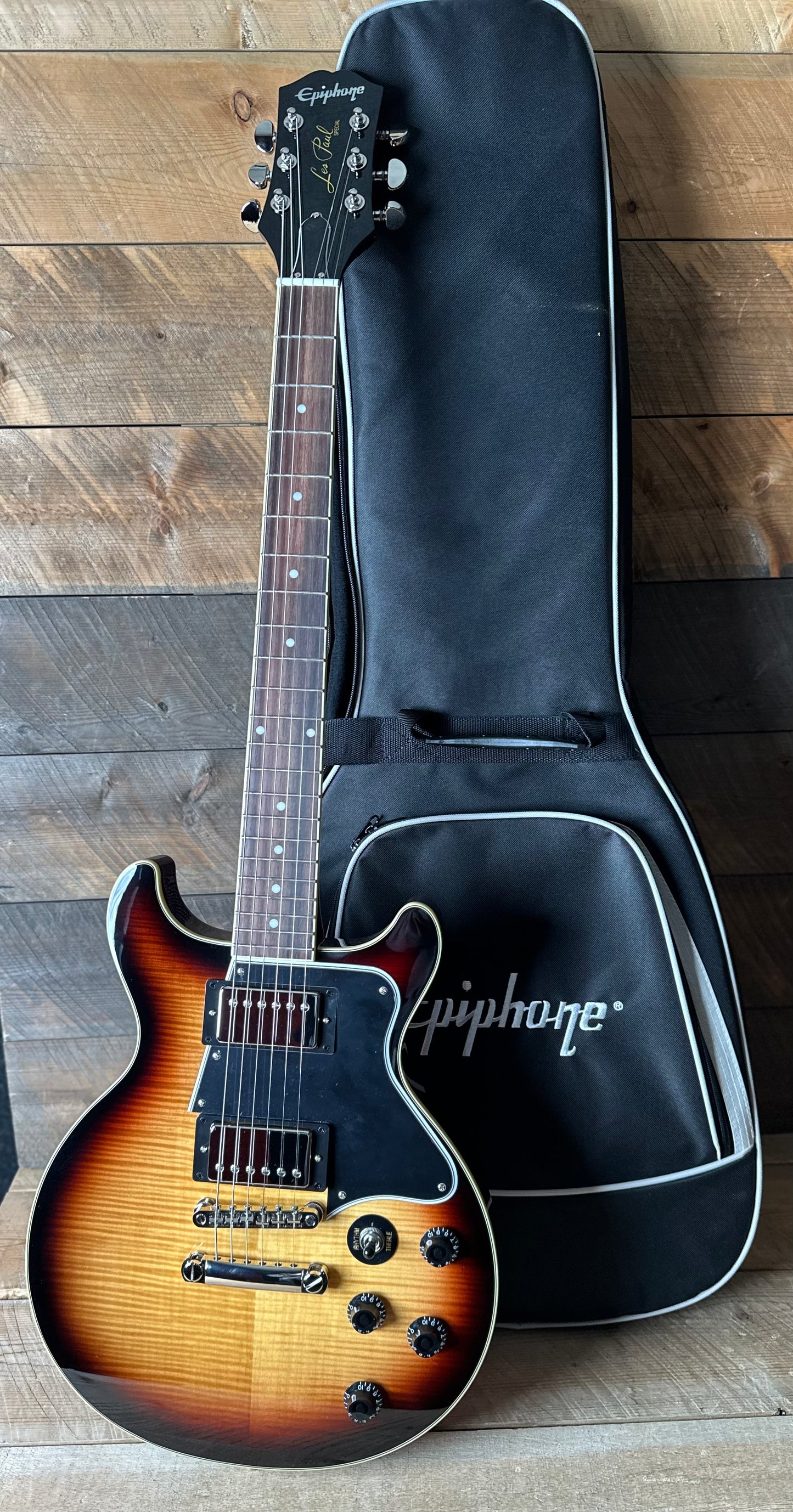 Epiphone Les Paul Special Double Cut Figured - Bourbon Burst 25101524434