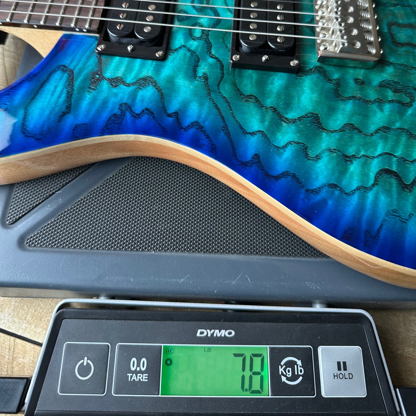 PRS SE Custom 24 Burled Ash Limited Edition - Lake Blue 116666