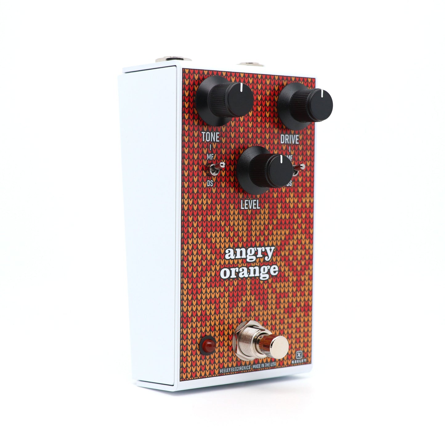 Keeley Angry Orange Distortion and Fuzz Pedal IN AN UGLY XMAS SWEATER!