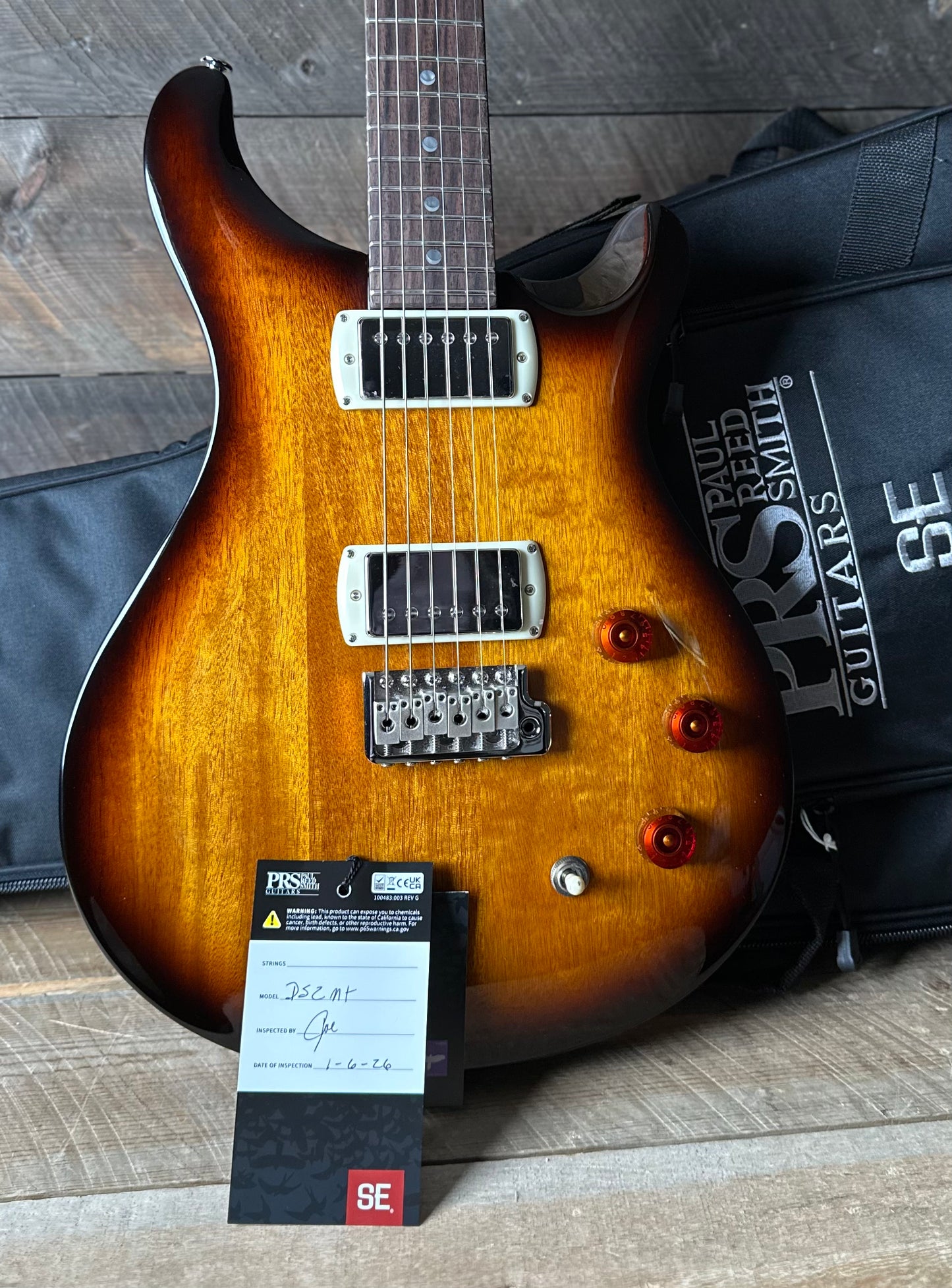PRS SE DGT Standard - McCarty Tobacco Sunburst 64907 Weight: 7.45 lbs