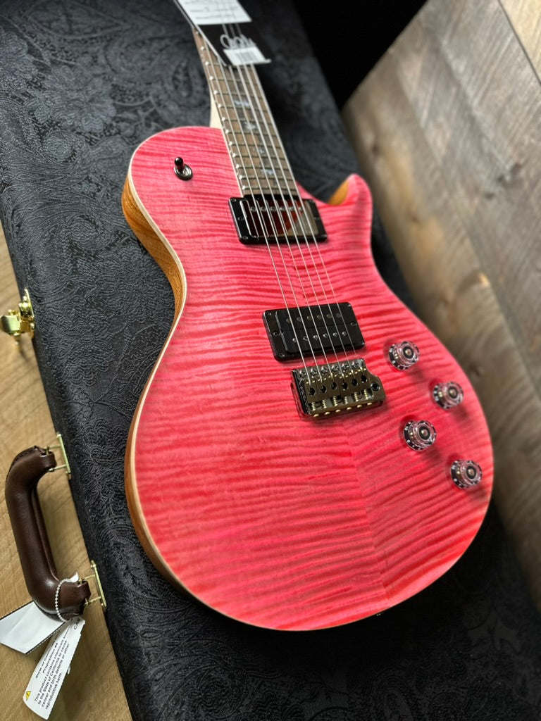 PRS Wood Library Mark Tremonti Signature Trem Flame Maple 10 Top - Satin Bonnie Pink 409210