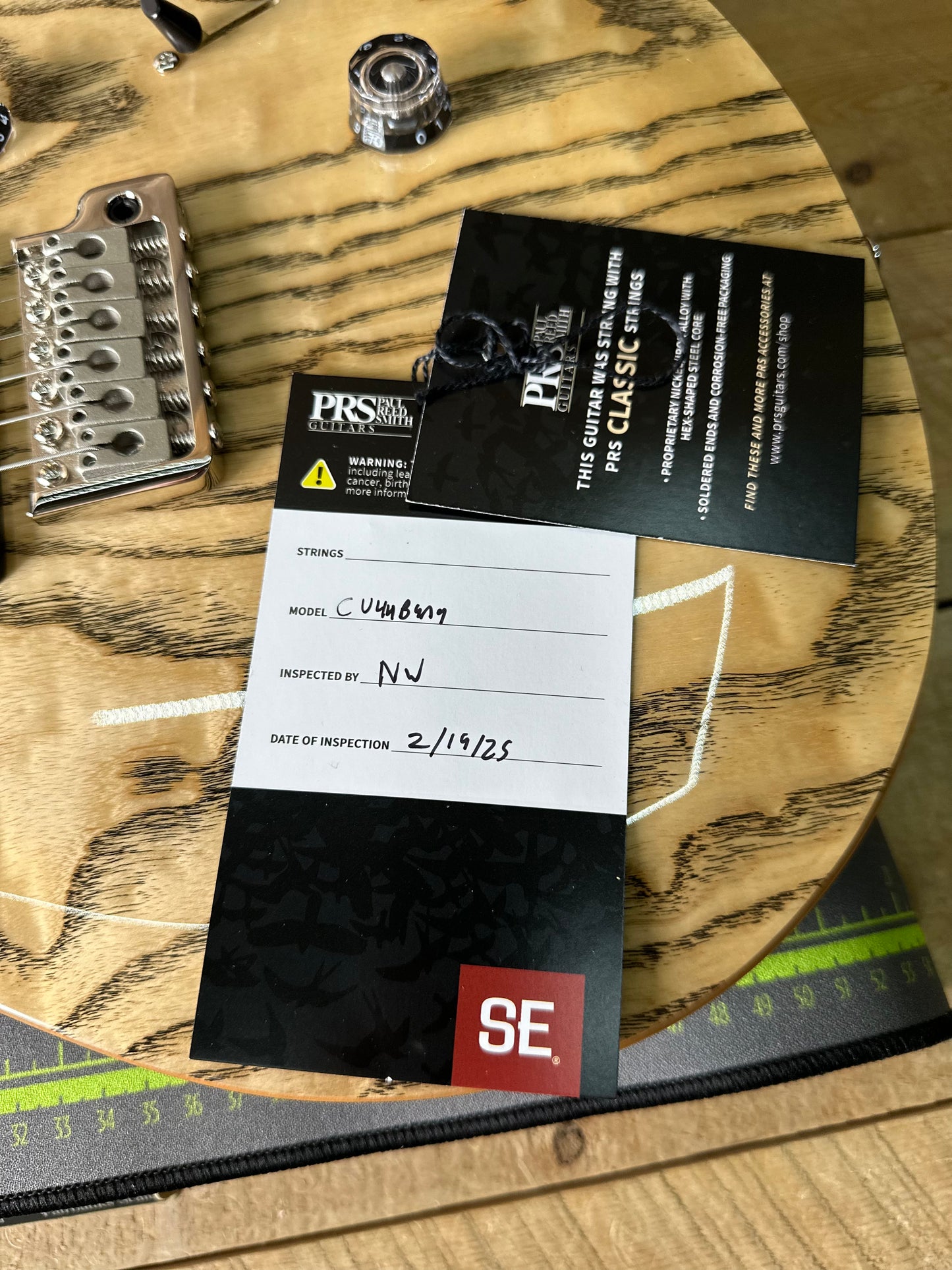 PRS SE Custom 24 Burled Ash Limited Edition - Natural 101163