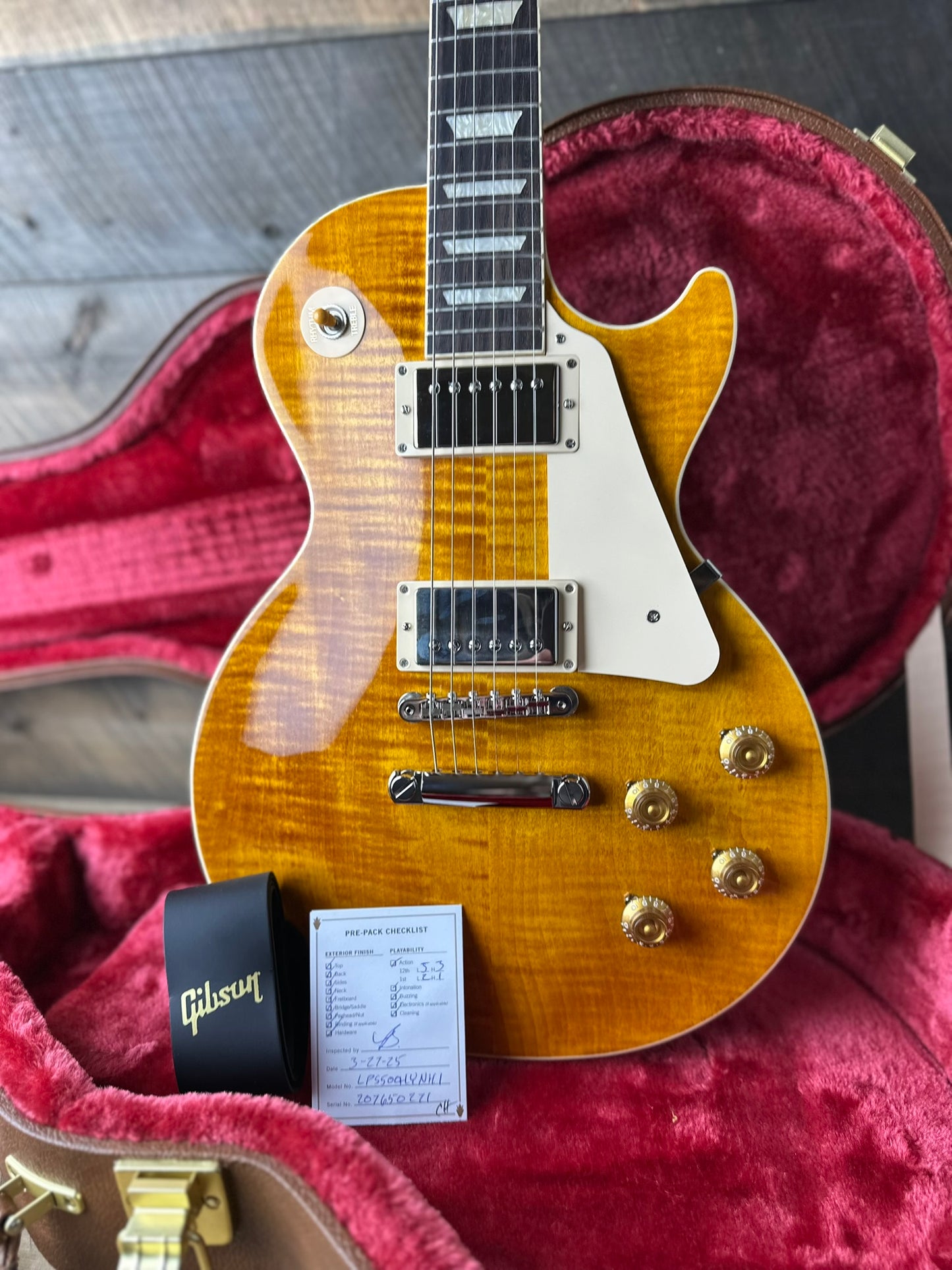 Gibson Les Paul Standard 50's Figured Top - Honey Amber 207650271