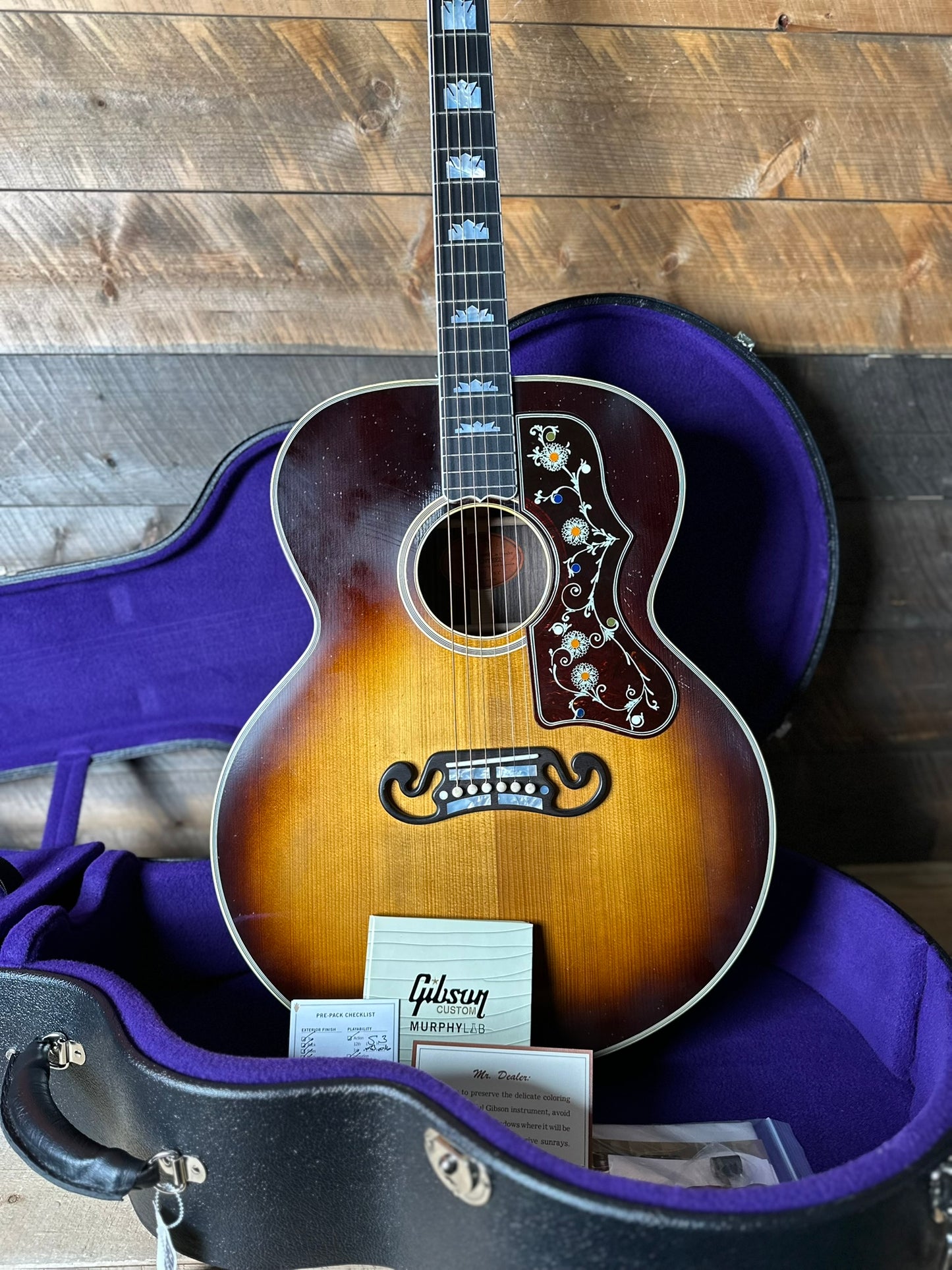 Gibson Custom Shop Pre-War SJ-200 Rosewood, Murphy Lab Light Aged - Faded Vintage Sunburst 22295003
