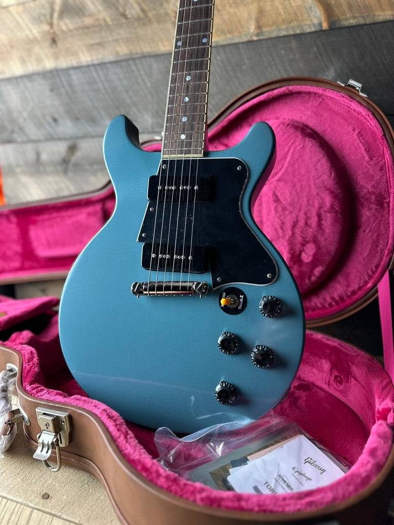 Epiphone Inspired By Gibson Custom 1960 Les Paul Special DC - RARE!* Pelham Blue 24121524060