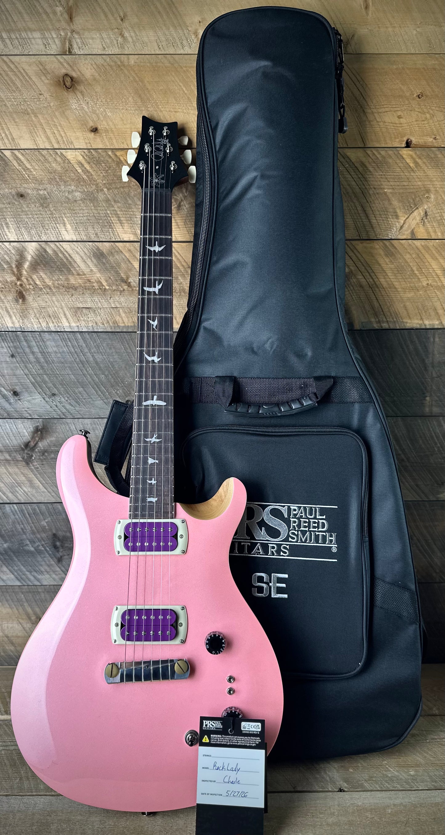 PRS SE Rock Lady Limited - Pink Pearl CTII003910