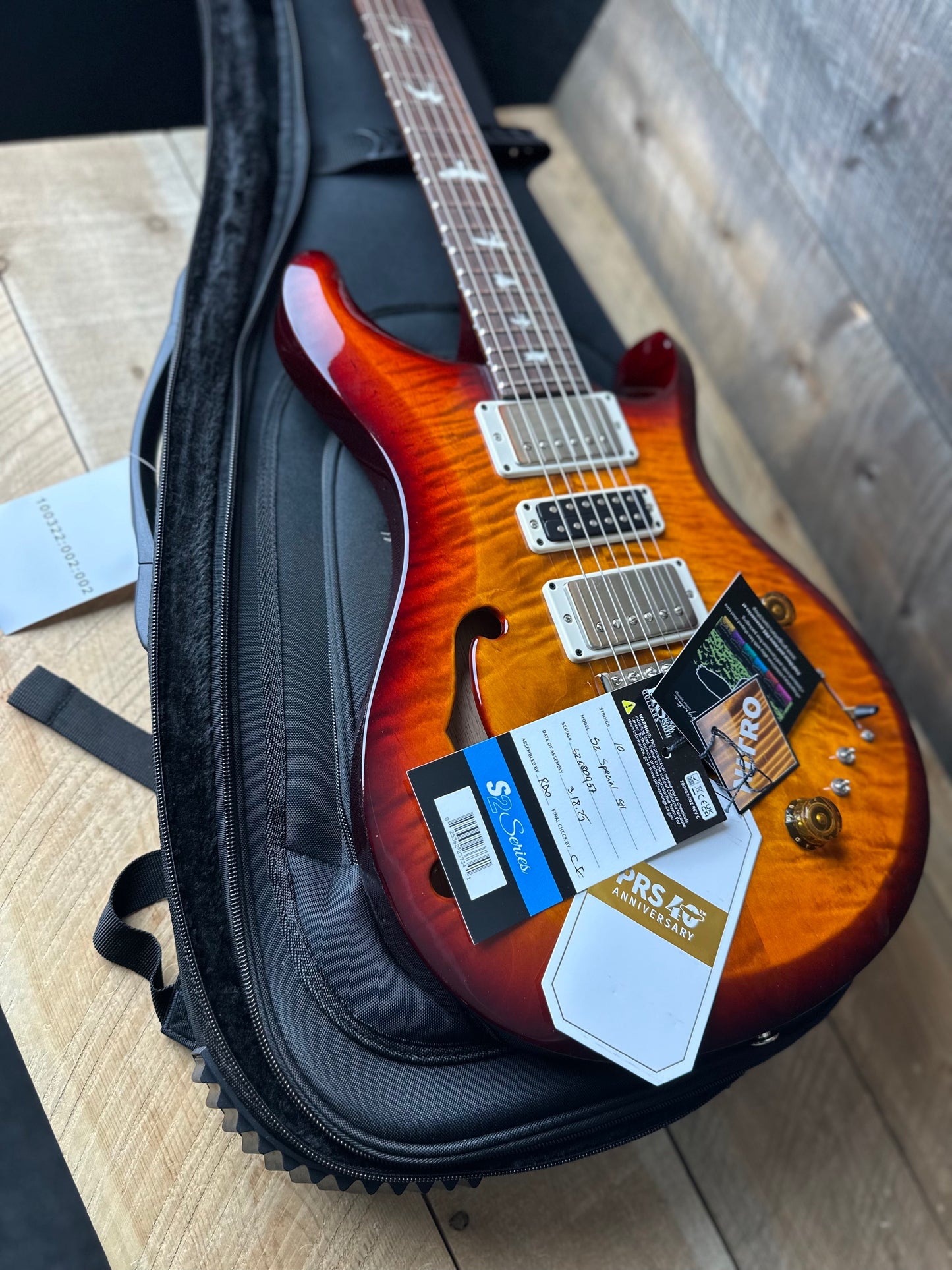 PRS S2 Special Semi-Hollow - Dark Cherry Sunburst 2080957