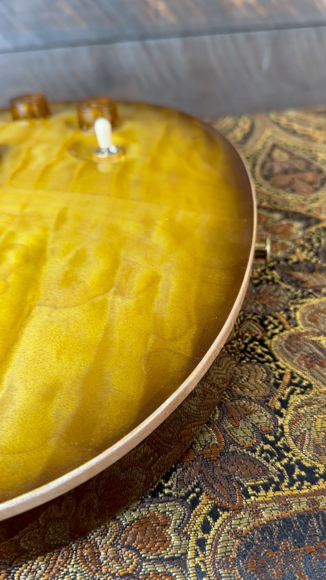 PRS DGT David Grissom Signature Wood Library Quilt Maple 10 Top, Korina Back/Neck, Ziricote FB - Livingston Lemondrop 389462