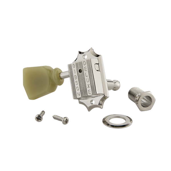 Gibson Deluxe Green Key Tuner Set - Nickel