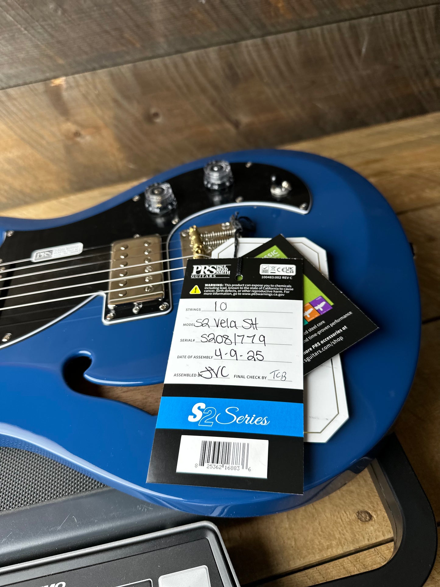 PRS S2 Vela Semi-Hollow - Space Blue 2081779