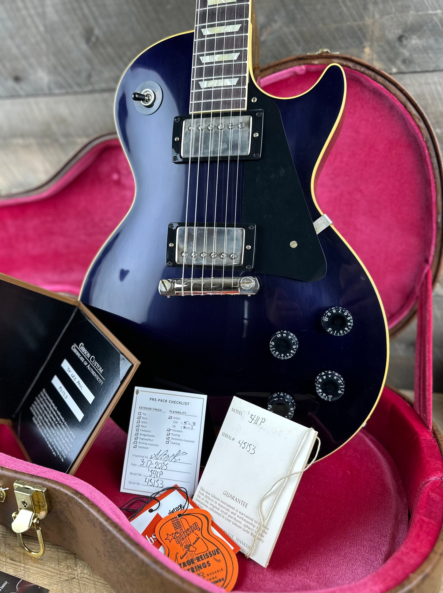 Gibson Custom Shop Dealer Select 1954 Les Paul Standard VOS - *RARE* Candy Apple Blue 45153