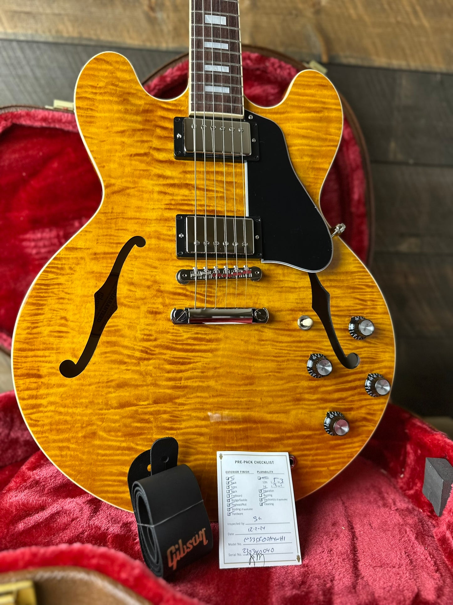 Gibson ES-335 Figured - Honey Amber 230340040