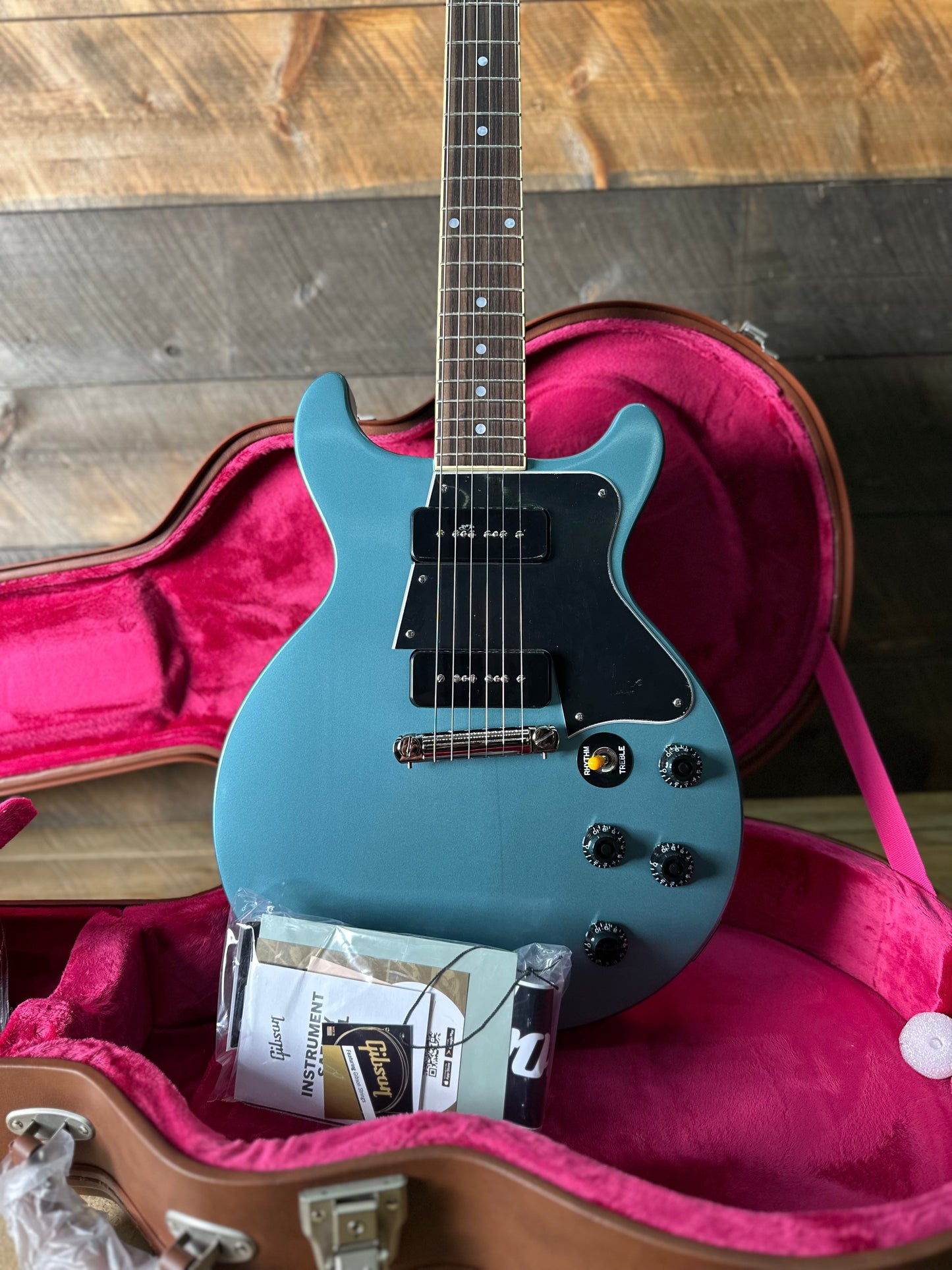 Epiphone Inspired By Gibson Custom 1960 Les Paul Special DC - RARE!* Pelham Blue 24121524065