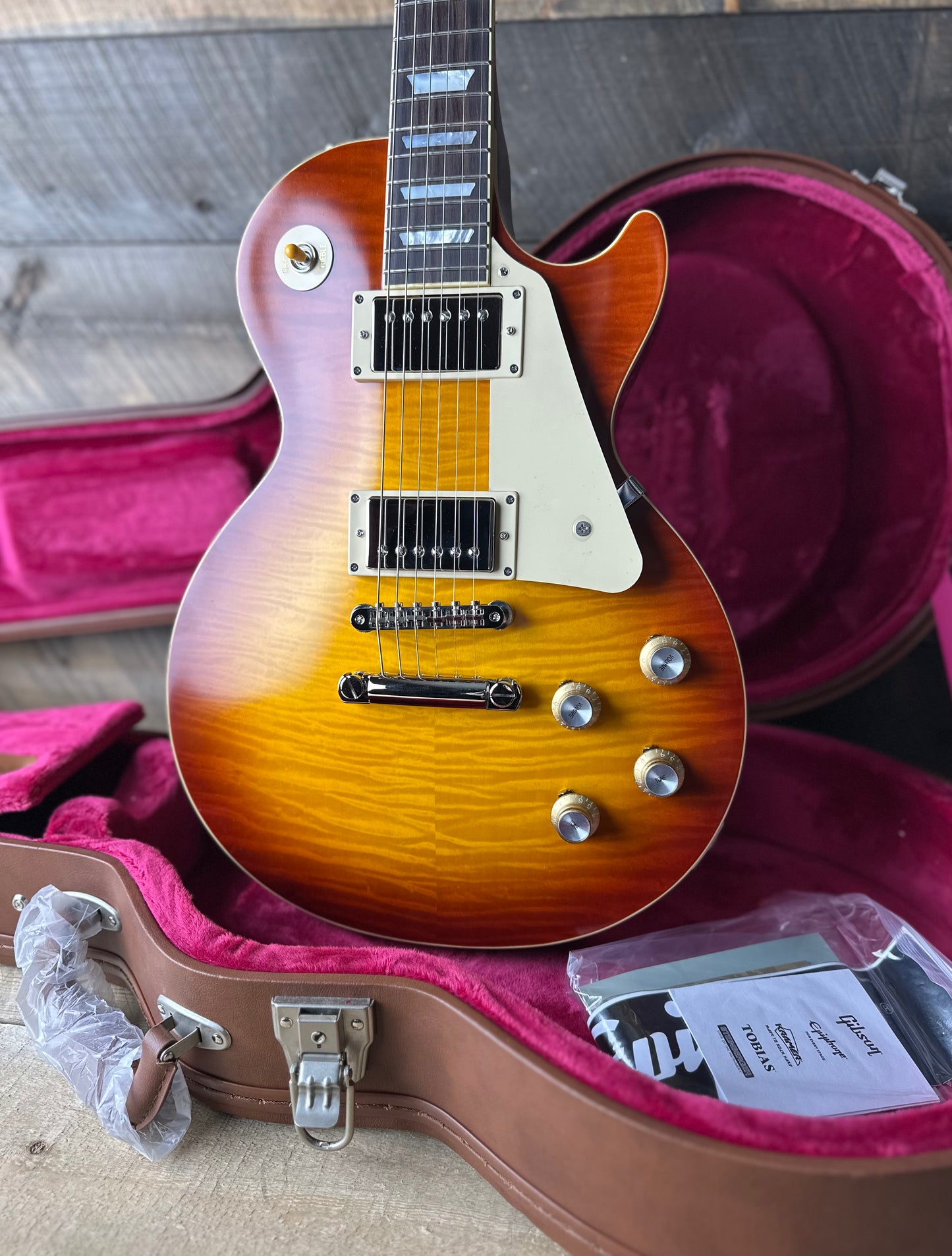 Epiphone Inspired By Gibson Custom 1960 Les Paul Standard - Washed Cherry Sunburst 25011520567