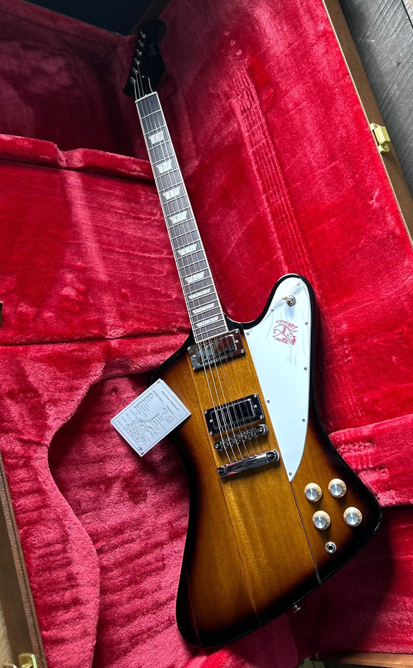 Used Floor Demo Gibson Firebird Platypus - Tobacco Sunburst 212950091