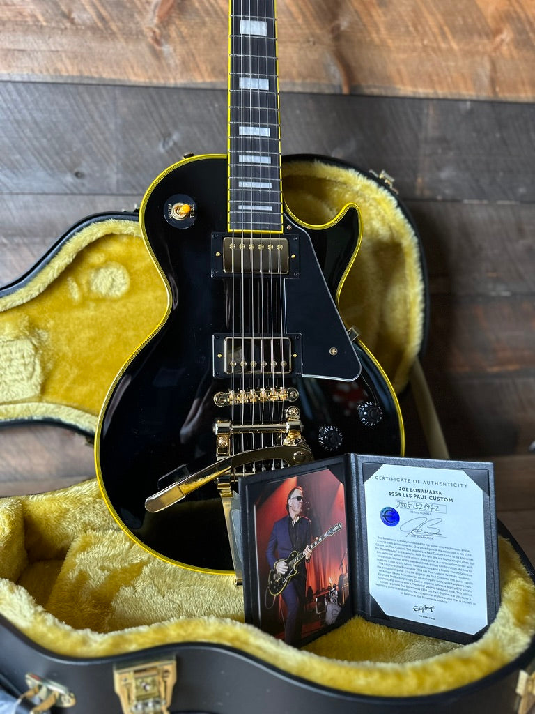 Epiphone Joe Bonamassa 1959 Les Paul Custom - Antique Ebony 25051526942