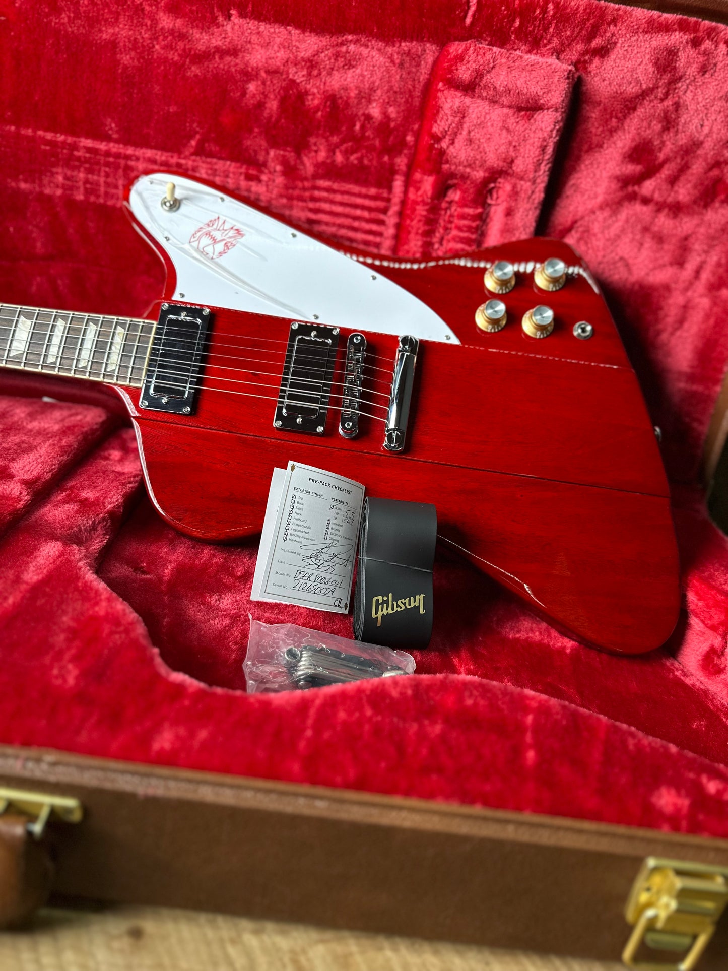 Used Floor Demo Gibson Firebird Platypus - Vintage Cherry 212650029