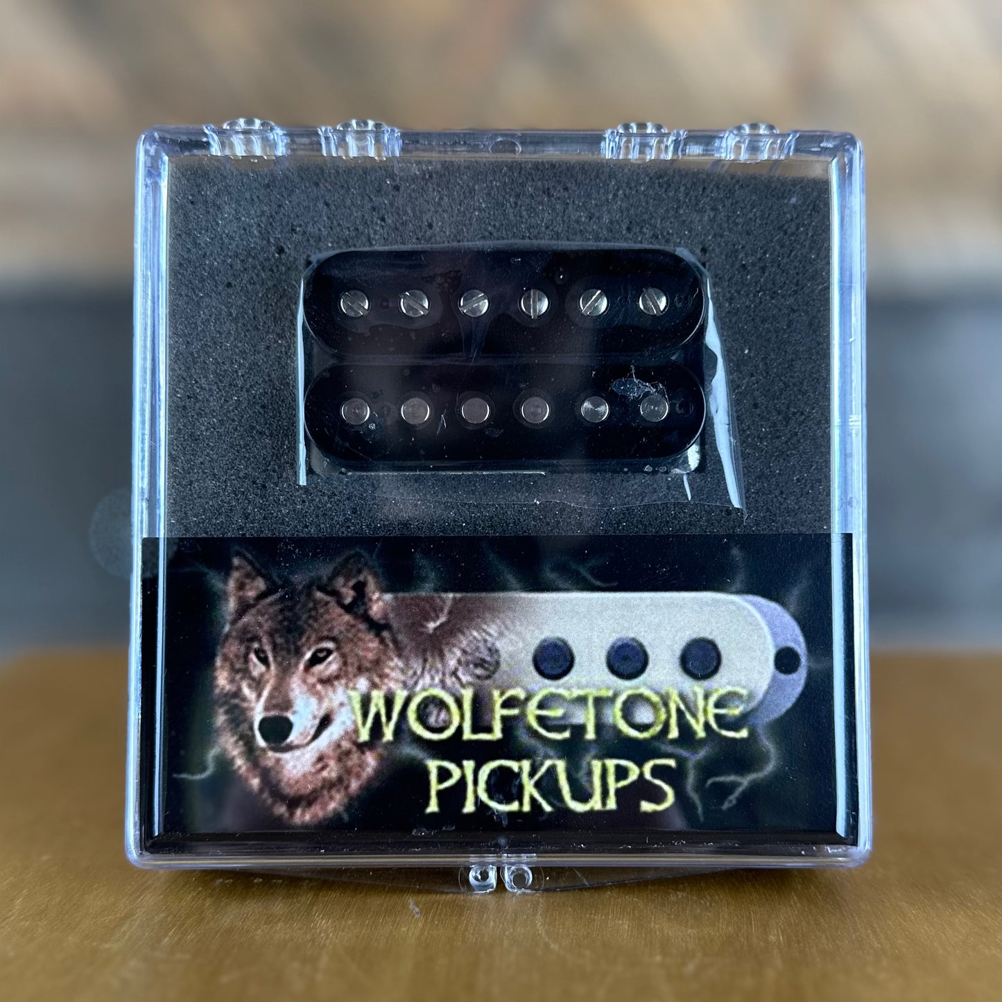 Wolfetone Marshallhead Bridge Humbucker Vintage Braid Conductor- Black Bobbin No Cover