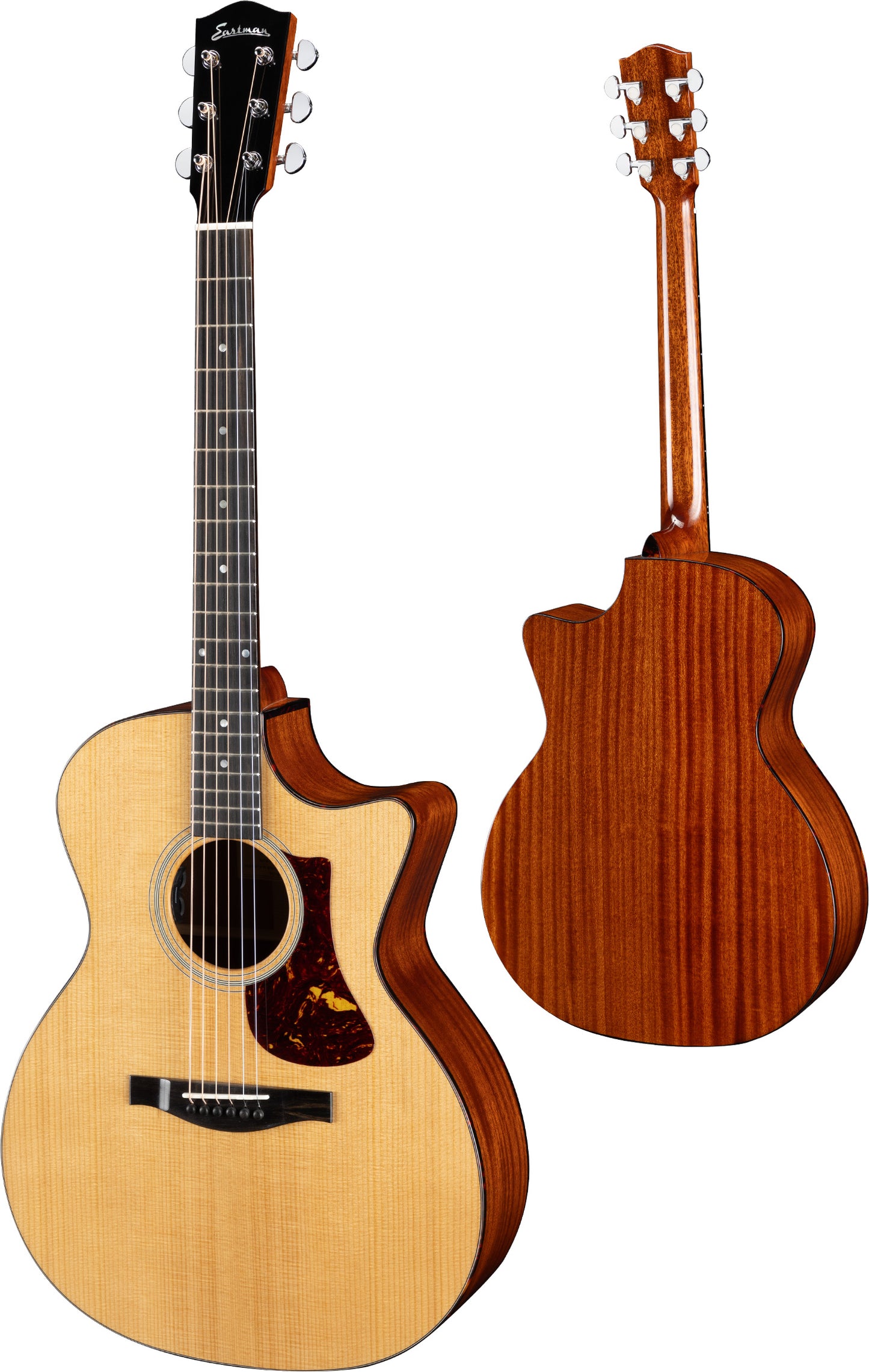 Eastman AC122-1CE Deluxe Grand Auditorium Acoustic - Thermo-Cure Natural