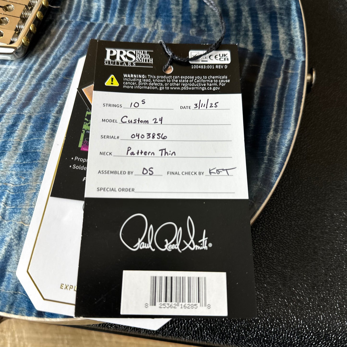 PRS Custom 24 - Faded Whale Blue 403856