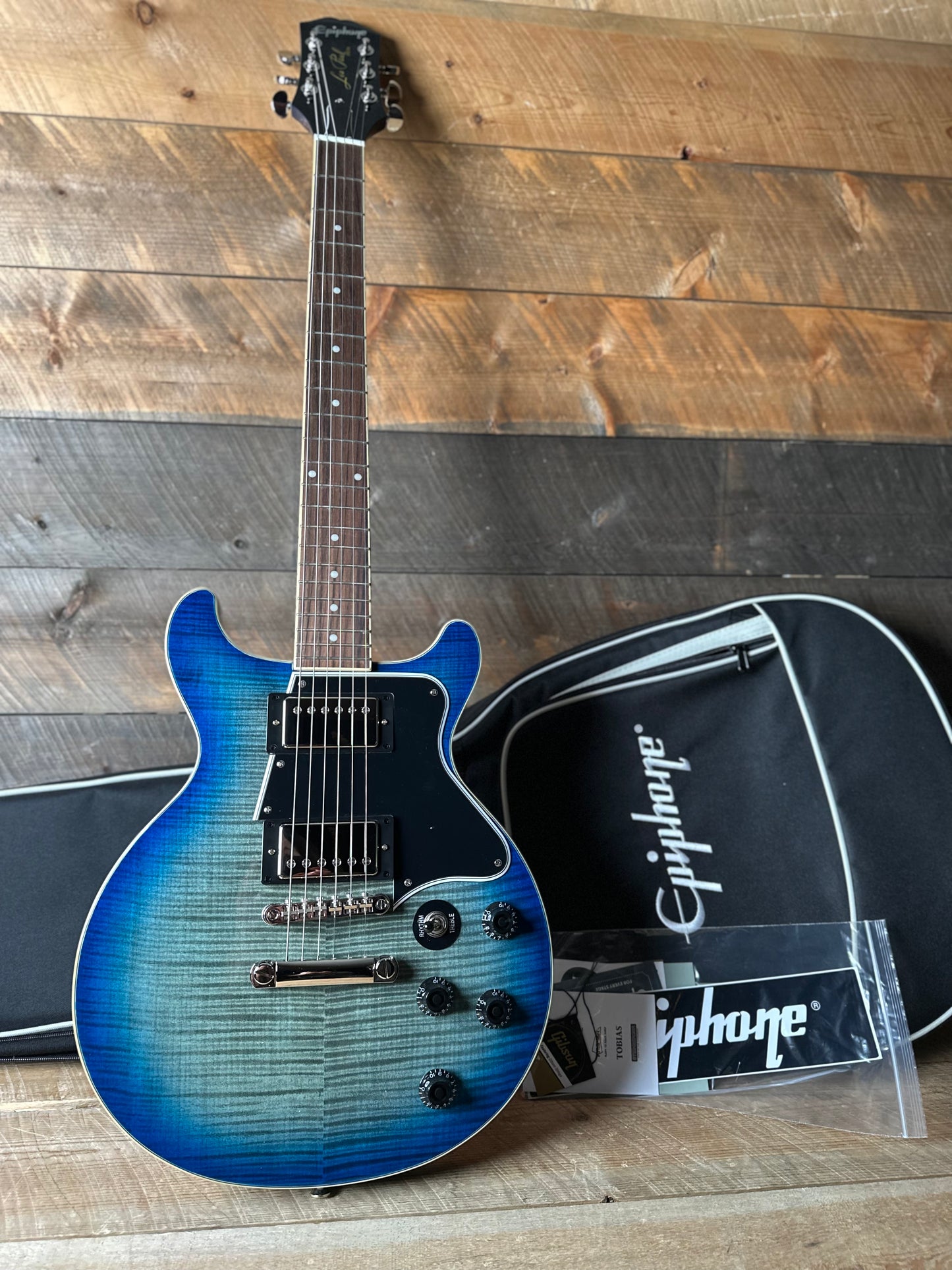 Epiphone Les Paul Special Double Cut Figured - Ocean Water 25081525238