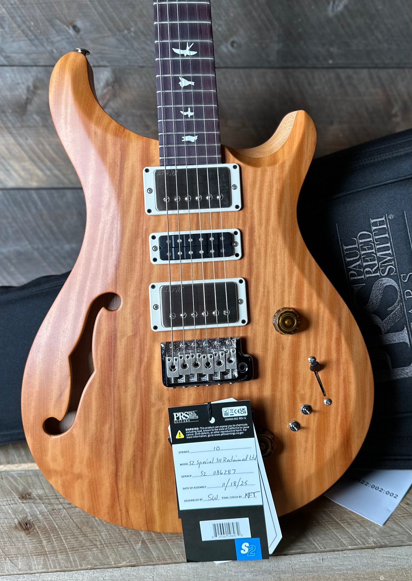 PRS S2 Special Semi-Hollow Reclaimed Limited Edition - Natural S2086287
