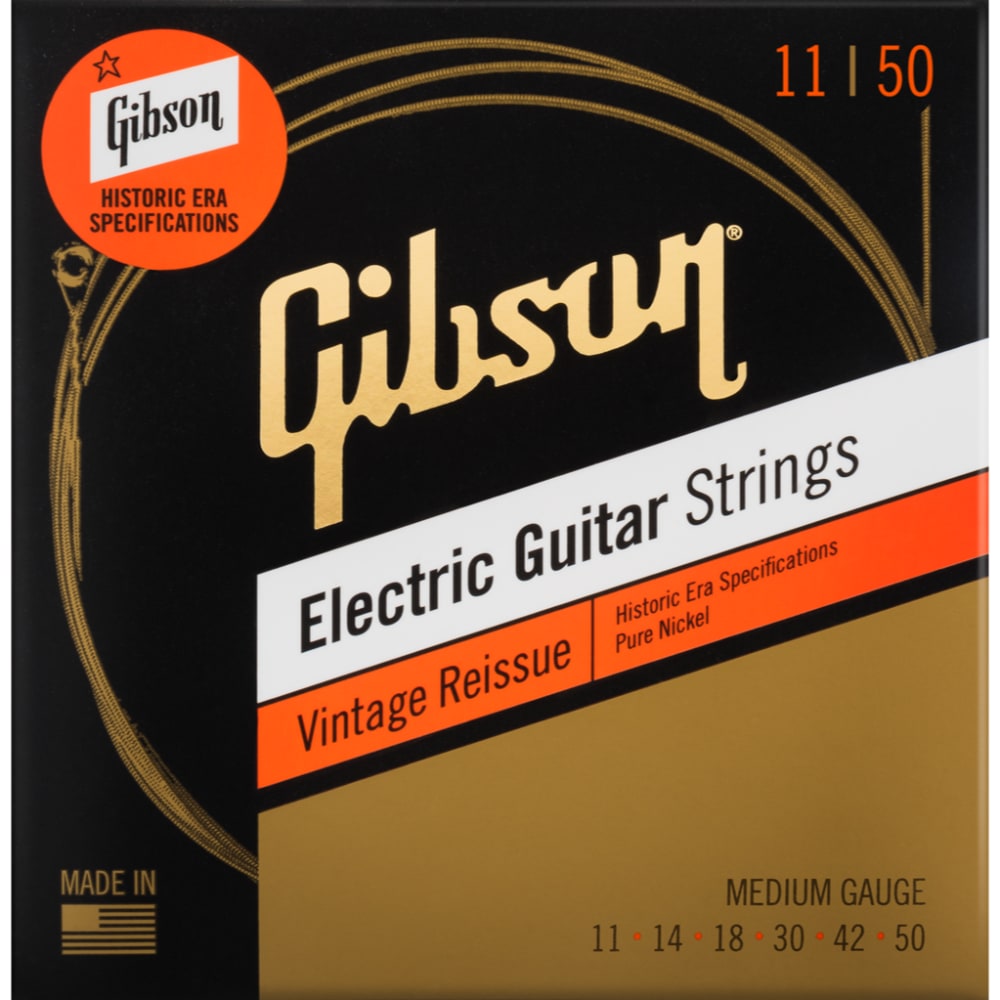 Gibson Vintage Reissue Historic Era Electric Guitar Strings - Medium - 5 Pack