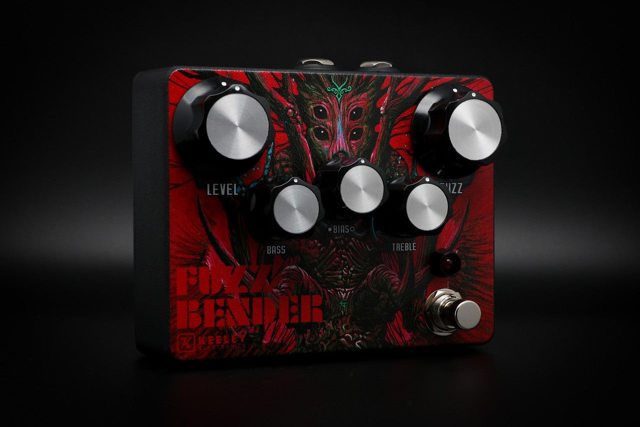 pedal hybrid Keeley Red Fury Fossilos Fuzz Bender Hybrid Fuzz Pedal Artwork by Timbul Cahyono