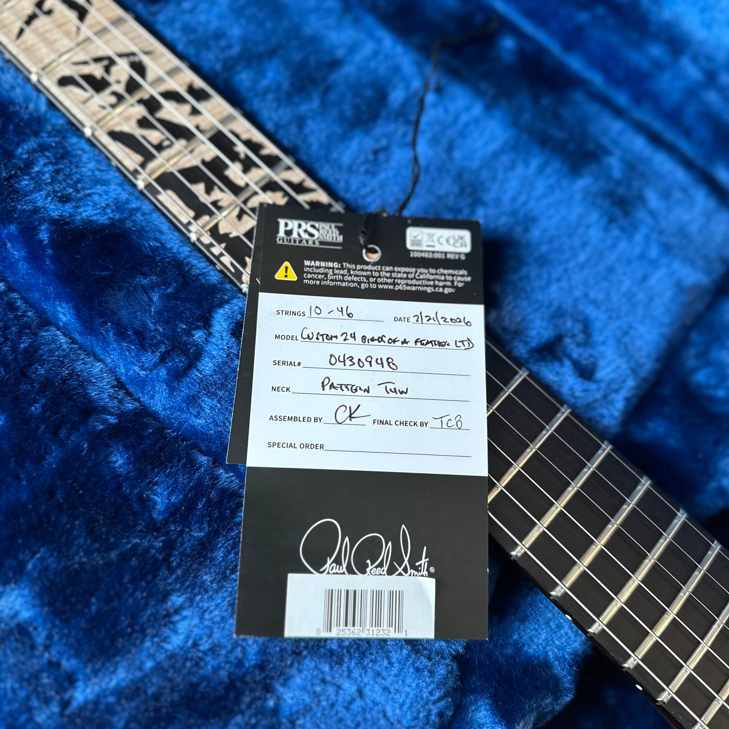 PRS Custom 24 "Birds of a Feather" Limited Edition - Honey Gold 430948