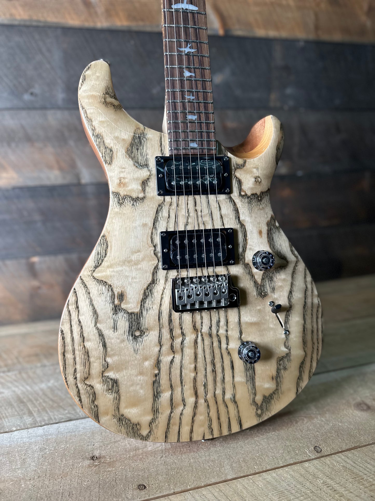 PRS SE Custom 24 Burled Ash Limited Edition - Natural 101163