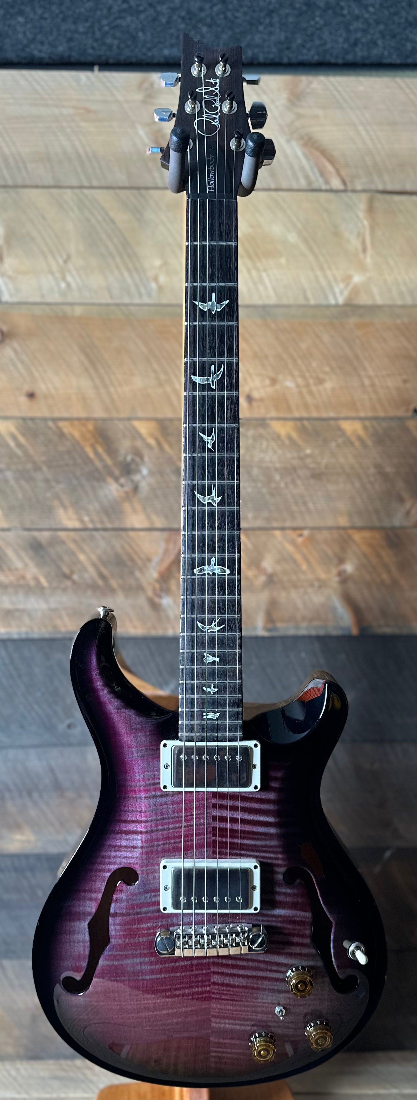 Used PRS Hollowbody II w/ Piezo  Custom Color - Violet Smokewrap Burst