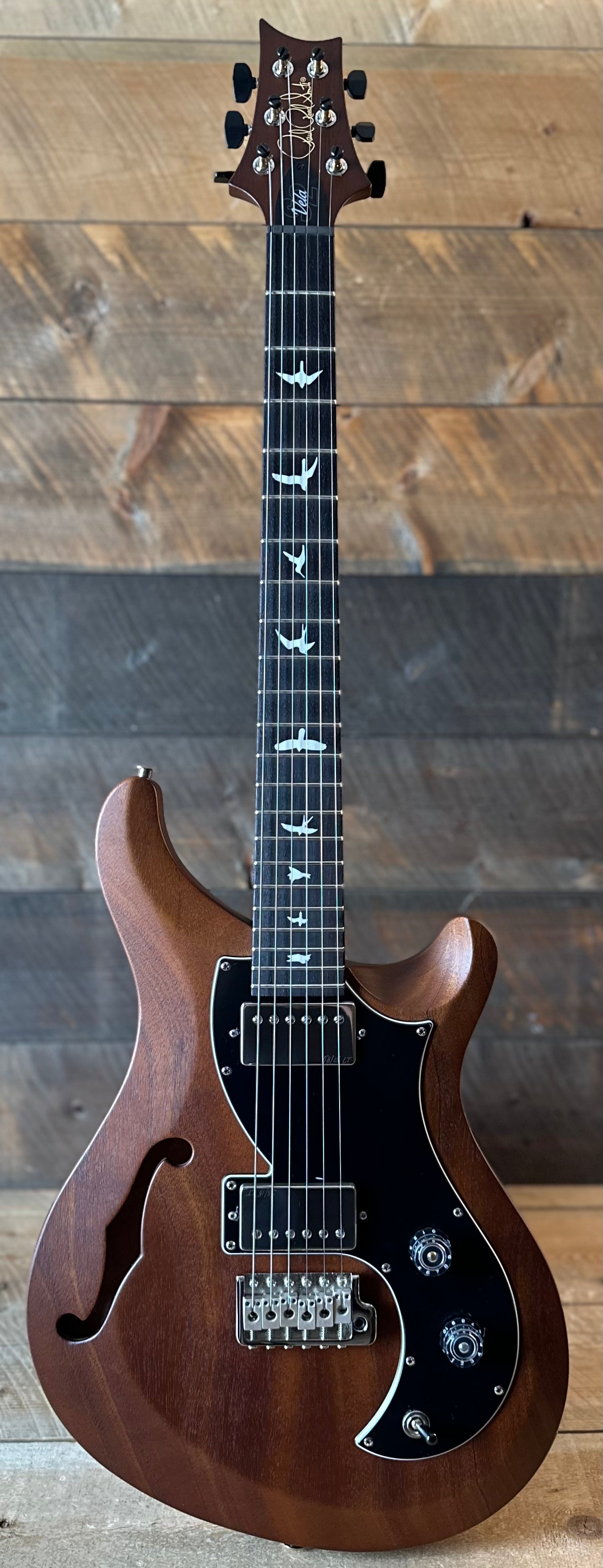 PRS S2 Vela Semi-Hollow HHT Quimper Edition – Walnut Satin Nitro USA Electric Guitar S2088839