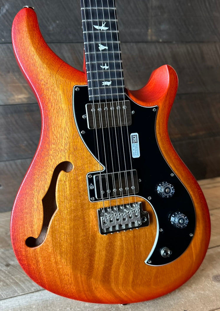 PRS S2 Vela Semi-Hollow HHT Quimper Edition – McCarty Sunburst Satin Nitro USA Electric Guitar S2089033