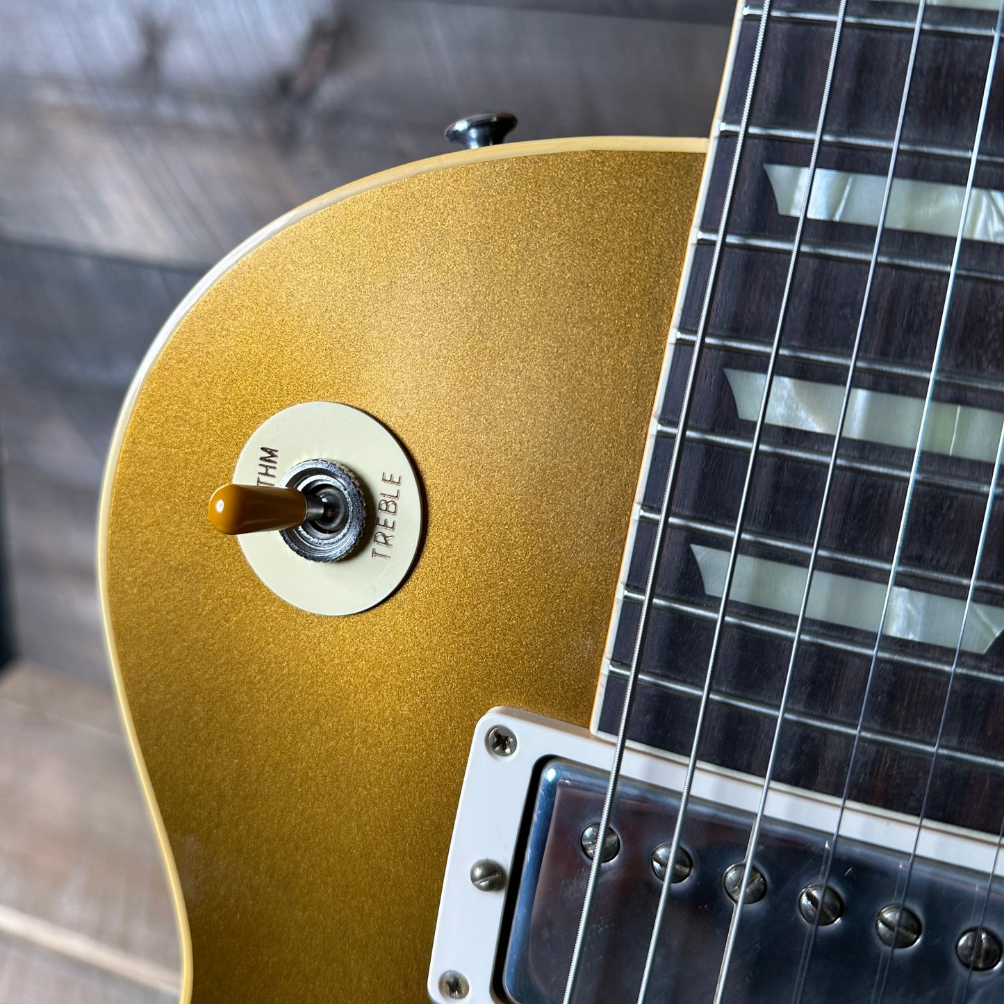 Gibson Custom Shop 1957 Les Paul Goldtop Reissue - Dark Back Double Gold VOS 751575