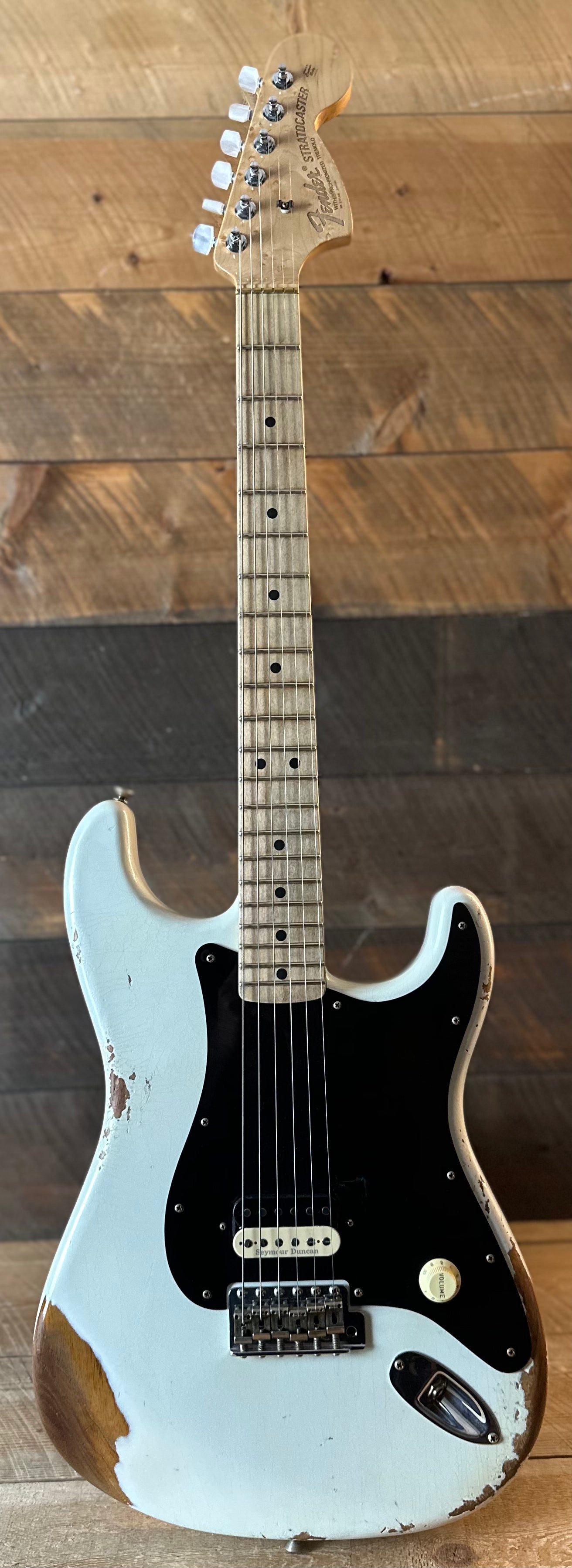 Used Fender Custom Shop 1969 Stratocaster Heavy Relic Single Pickup - Faded Frost White