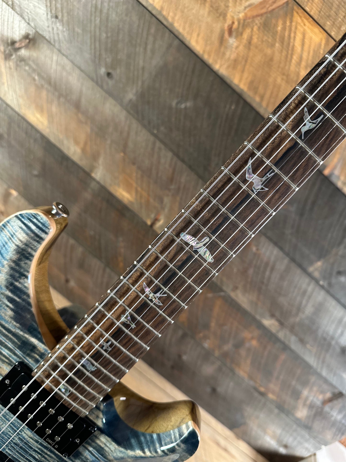 PRS Wood Library Custom 24 Stoptail Limited Edition - Faded Whale Blue (Natural Back) 429769