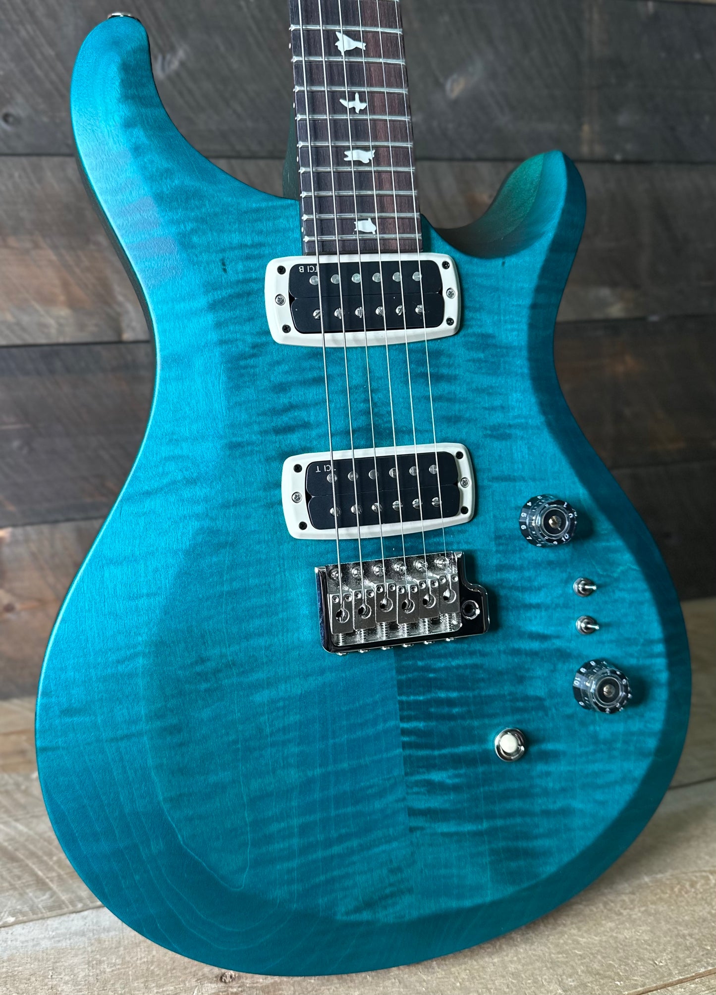 PRS S2 Wood Library Custom 24-08 QS Exclusive Satin Run! - Faded Abalone S2085533
