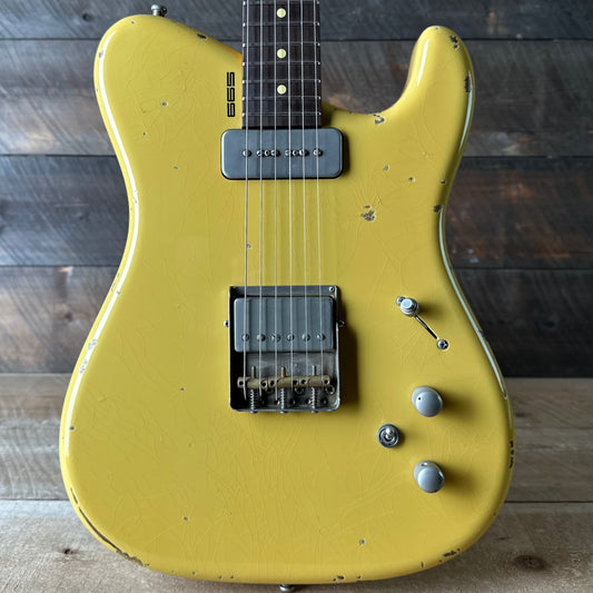 Tausch Guitars 665 Raw - Marshmallow Yellow 32603