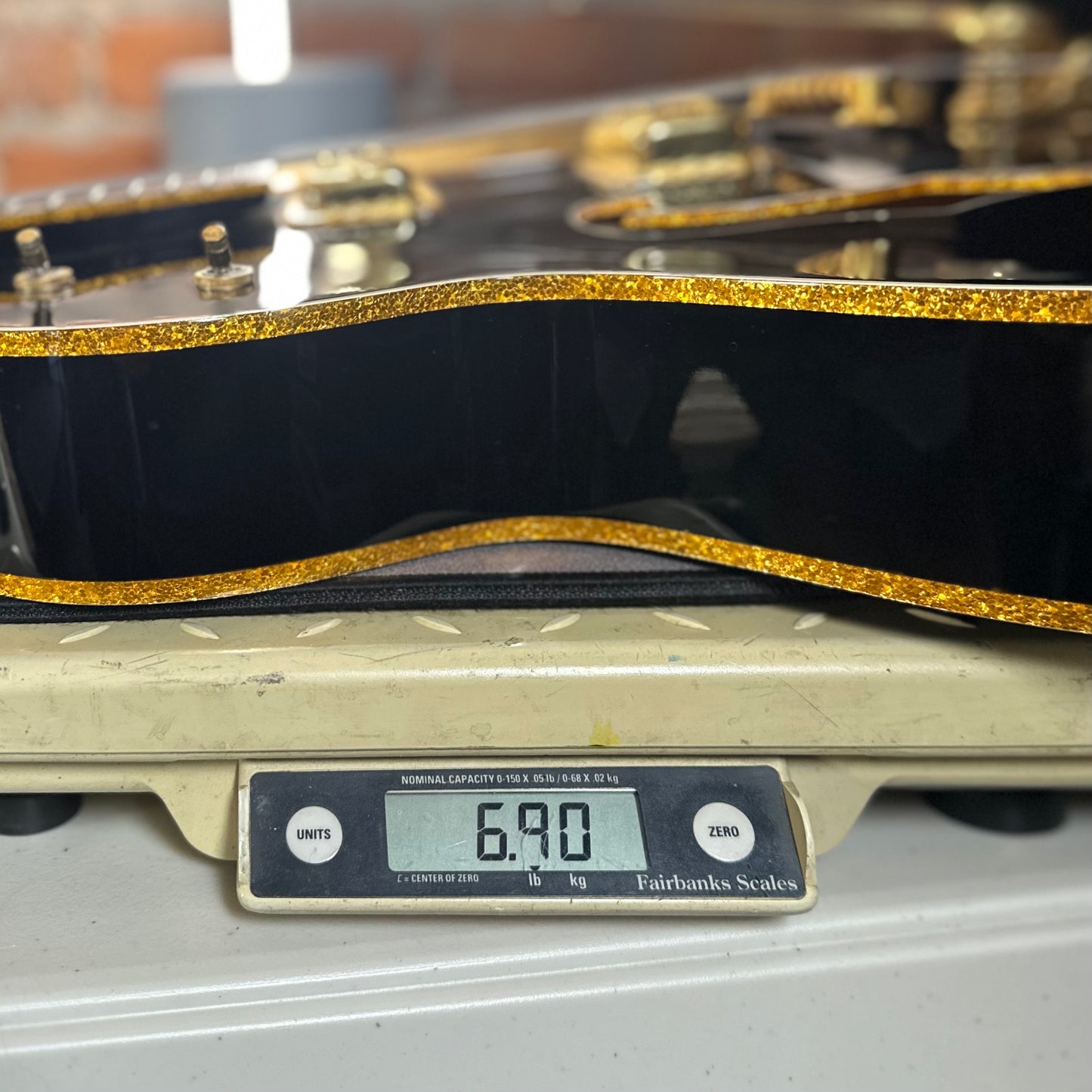Used 2008 Gretsch G6136TBK Black Falcon Made In Japan - Black With Gold Hardware