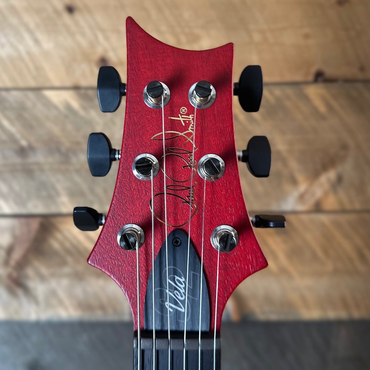 PRS S2 Vela Semi-Hollow HHT Quimper Edition – Vintage Cherry Satin Nitro USA Electric Guitar S2089032