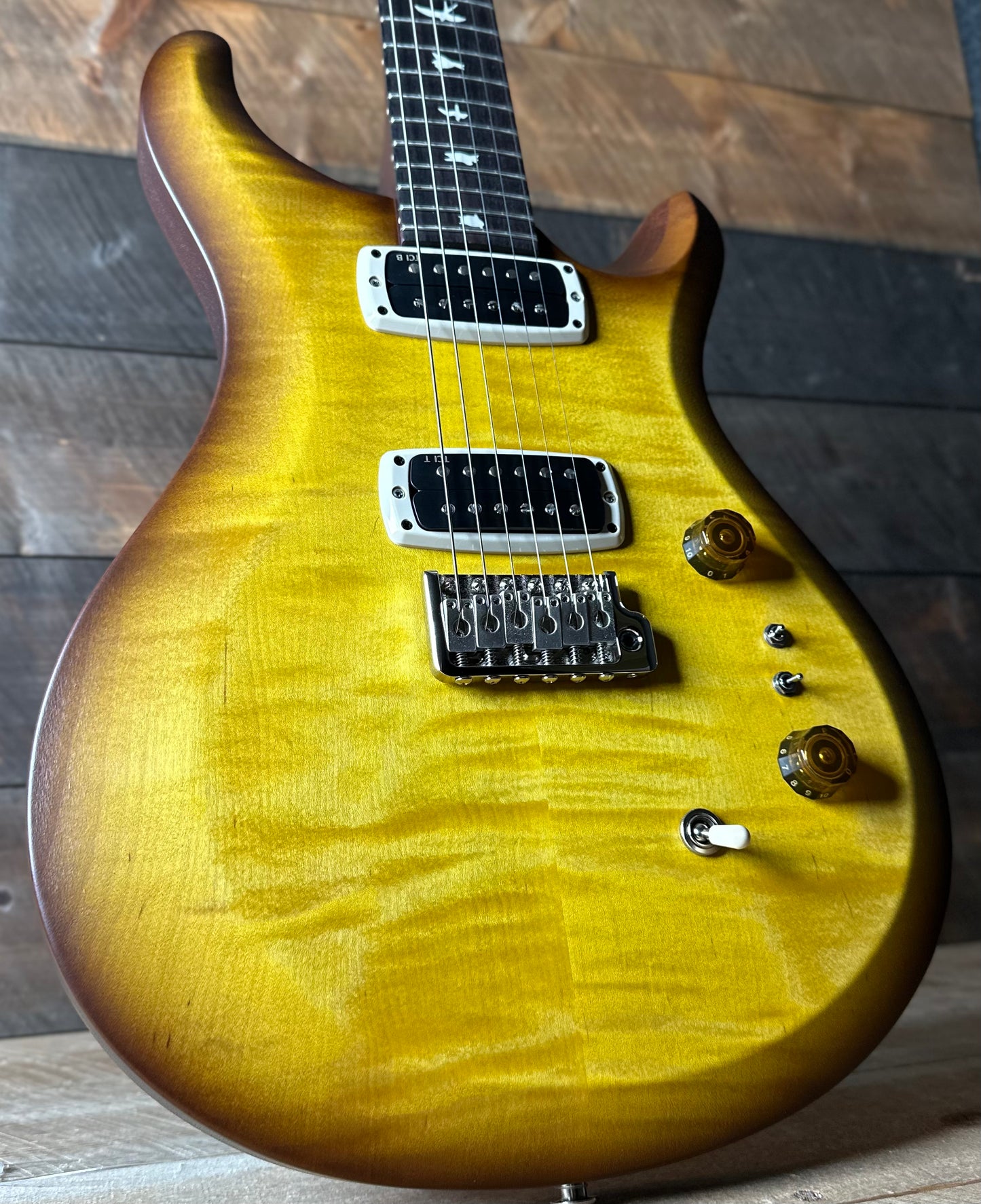 PRS S2 Wood Library Custom 24-08 QS Exclusive Satin Run! - Livingston Lemondrop S2085542