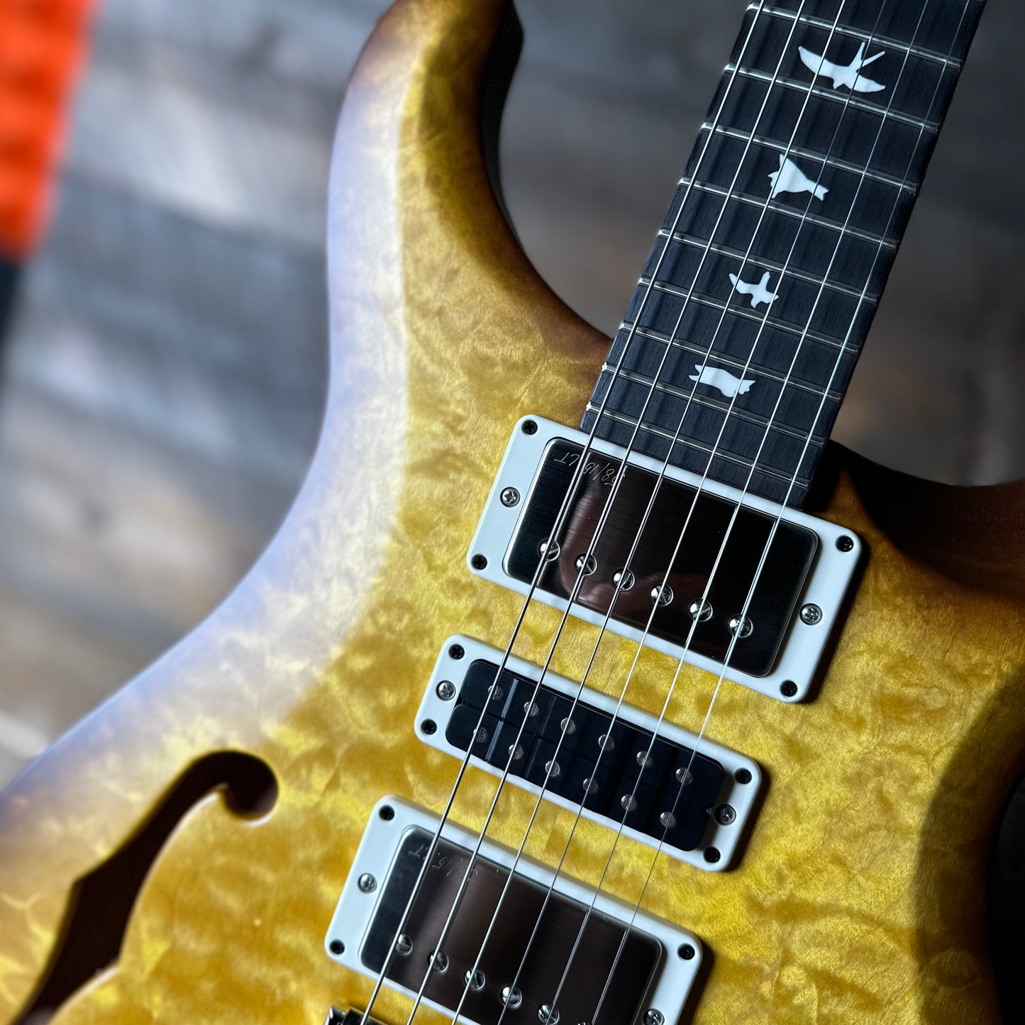 PRS S2 Wood Library Special Semi-Hollow Quilted Top - Livingston Lemondrop S2085514